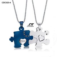 Dây chuyền cặp đôi 2 mảnh ghép hoàn hảo ver2 CDC023-4