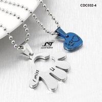 Dây chuyền cặp đôi Trái tim trong lòng bàn tay CDC032-4