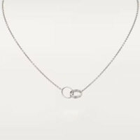 Dây chuyền Cartier Love đôi | Vàng trắng 18k