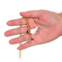 Dây Chuyền Chìa Khóa Gậy Mỏ Chim Sakura Mạ Vàng