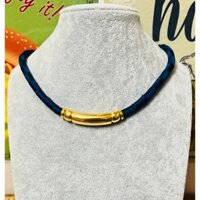 Dây chuyền chocker dây dù xanh dương kết dáng kiềng si tuyển Nhật