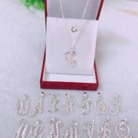 Dây chuyền chữ  bạc ý sang chảnh