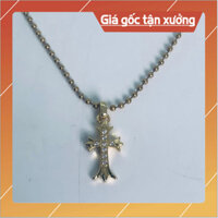 Dây chuyền chữ thập đính đá fullbox mạ vàng