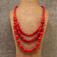 Dây Chuyền Chuỗi Hạt Gỗ Dài handmade Phong Cách bohemian Âu Mỹ Cổ Điển