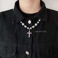 Dây Chuyền Chuỗi Hạt Thánh Giá, Dây Chuyền Nam Nữ M20store Titan Chống Gỉ Phong Cách Dễ Phối Độc Lạ