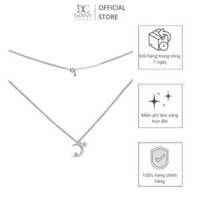 Dây Chuyền Có Mặt Danny Jewelry Bạc 925 Xi Rhodium Hình Trăng Sao &amp; Đá CZ DM040