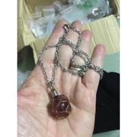 Dây chuyền dài mặt HandMade phối đá si tuyển Nhật