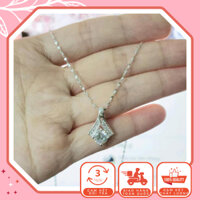 Dây Chuyền Dáng Giọt Nước, Hình Kim Cương Xoắn Chéo Bản Dây Sợi Mảnh