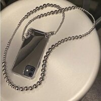 Dây chuyền đeo chéo hạt bạc Apple 15promax Vỏ điện thoại iPhone14 / 13 / 12 / 11 Gương 8 / 7 Nữ xr Ốp lưng hạt bạc Dây chuyền đeo chéo Apple 15promax Vỏ điện thoại iPhone14 / 13 / 12 / 11 Gương 8 / 7 Nữ xr 3.7