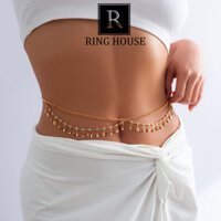 Dây chuyền đeo thắt lưng bụng eo đẹp body chain nữ bướm
