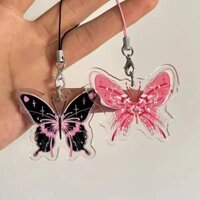 Dây chuyền điện thoại bướm màu cổ điển, trái tim cô gái, mặt dây chuyền ba lô, người bạn thân nhất, mặt dây chuyền cặp đôi, quà tặng