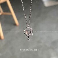 Dây chuyền đính đá mắt mèo xinh huyền ảo - Trang sức bạc Nobsilver