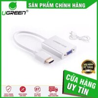 Dây chuyển đổi HDMI to VGA+3.5mm Audio + Nguồn micro USB Ugreen  40212 ✔HÀNG CHÍNH HÃNG ✔
