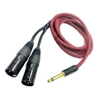 Dây chuyển đổi Jack 6 ly ra 2 đầu canon được  Jack out 6.3mm in canon đực