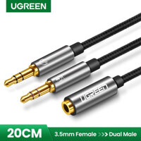 Dây Chuyển Đổi Tai Nghe 3.5mm sang 2 Cổng 3.5mm Cho Âm Thanh Audio và Mic, Tận Hưởng Âm Thanh Chân Thực