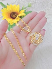 Dây Chuyền Đuôi Phụng Mặt Hoa Xoáy Nhụy Đính Đá Thiết Kế Cao Cấp Givi Shop - D1705177 - day chuyen vang tay day chuyen vang 18k dep  kieu day chuyen vang dep day chuyen vang tay dep day chuyen vang dep day chuyen vang nugia day chuyen vang