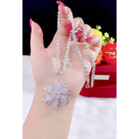 Dây chuyền đuôi phụng mặt xoàn mạ bạch kim cao cấp P633