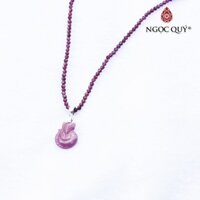 Dây chuyền garnet mặt hồ ly 9 đuôi ruby - Ngọc Quý