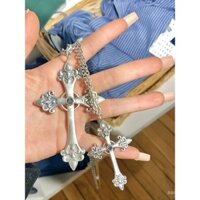 Dây chuyền hình chữ thập dài, dây chuyền áo len đa năng, phụ kiện trang trí cho nam và nữ, quà sinh nhật cho việc đi học trở lại