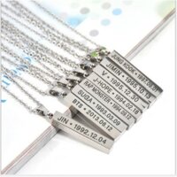 Dây chuyền hình hộp BTS