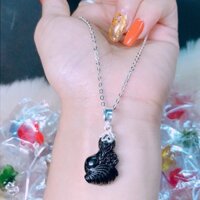 DÂY CHUYỀN HỒ LY 9 ĐUÔI BỌC BẠC ITALY CAO CẤP 925 KHÔNG PHAI MÀU