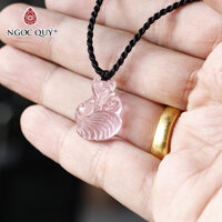 Dây chuyền hồ ly 9 đuôi pha lê - Ngọc Quý Gemstones - Hồng