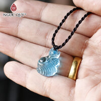 Dây chuyền hồ ly 9 đuôi pha lê - Ngọc Quý Gemstones - Xanh dương