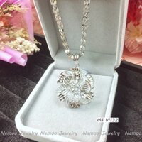 Dây Chuyền Hoa Mai V1132 Xi mạ Bản Lớn Cùng Dây Phụng Dài 50cm