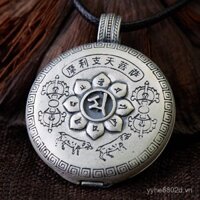 Dây chuyền hộp Moli Bodhisattva Gawu mạ bạc cho nam giới thời trang, mặt dây chuyền cá tính