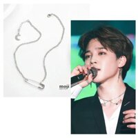 Dây chuyền idol BTS Jimin Ghim cài thả trăng khuyết