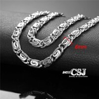 DÂY CHUYỀN INOX NAM KIỂU XOẮN ỐC CỠ 6LY DN163