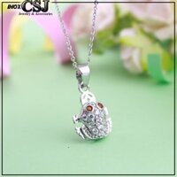 DÂY CHUYỀN INOX NỮ MẶT CON CÓC TÀI LỘC ĐÍNH XOÀN DC145 Pitaca