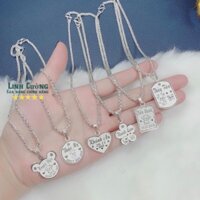 Dây chuyền khắc tên cho bé hàng dày dặn - Bản 4-5 chỉ bạc