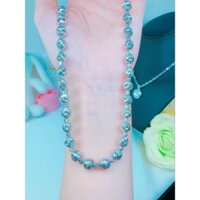 Dây chuyền kiểu bi form lớn dạng xoắn _bạc S925 XI KIM CAO CẤP