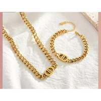 DÂY CHUYỀN-LẮC TAY TITAN CD DẠNG XÍCH - TITAN CHUẨN LOẠI 1 KO ĐEN