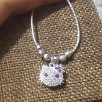 Dây chuyền lẻ bằng sỉ mèo kitty phối bi bạc ta