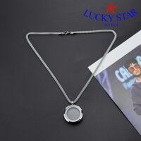 Dây chuyền locket rỗng xích cuộn rắn