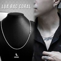 Dây Chuyền Lụa Bạc CORAL - Bạc S925 - Bắt sáng tốt - Phong cách Unisex thanh lịch - Bảo hành 12 tháng - Tặng kèm quà
