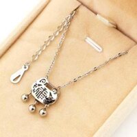 Dây Chuyền Lục Lạc Trường Cửu Titan Không Đen TT 1905 - Bạc