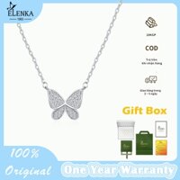 Dây chuyền mạ vàng 18K ELENKA charm bướm thiết kế xinh xắn phong cách thời thượng dành cho các nàng