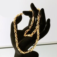 Dây Chuyền Mạ Vàng 18K Nam Đẹp TẶNG LÁ BỒ ĐỀ MAY MẮN TÀI LỘC ĐỂ VÍ ĐIỆN THOẠI