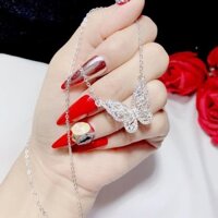 DÂY CHUYỀN MẶT BƯỚM ĐÍNH ĐÁ SIÊU XINH - TRANG SỨC BẠC