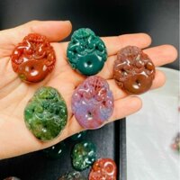 Dây chuyền mặt cặp tỳ hưu ng0c thủy tảo kèm dây dù đeo cổ