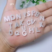 Dây chuyền mặt chữ cái đính đá