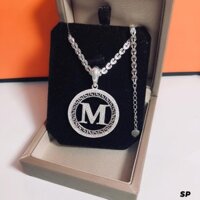 DÂY CHUYỀN MẶT CHỮ M BẠC CAO CẤP