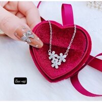 Dây chuyền mặt hoa nhiều kiểu đeo, Vòng cổ liền mặt , Bạc Ta - Bạc BNP