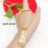 dây chuyền mặt phật bà mạ vàng