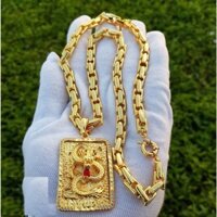 Dây chuyền mặt rồng mạ vàng 18k