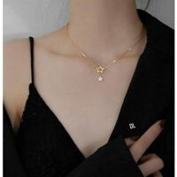 Dây chuyền mặt sao bạc ta và bạc xi vàng