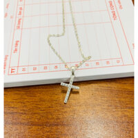 dây chuyền mặt thánh giá đính đá nhỏ xinh BẠC TA cao cấp